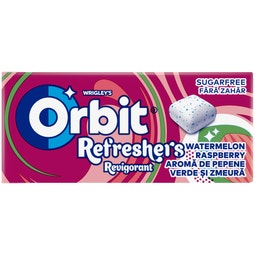 ORBIT REVIGORANT AROMĂ DE PEPENE VERDE ȘI ZMEURĂ 17,9G image